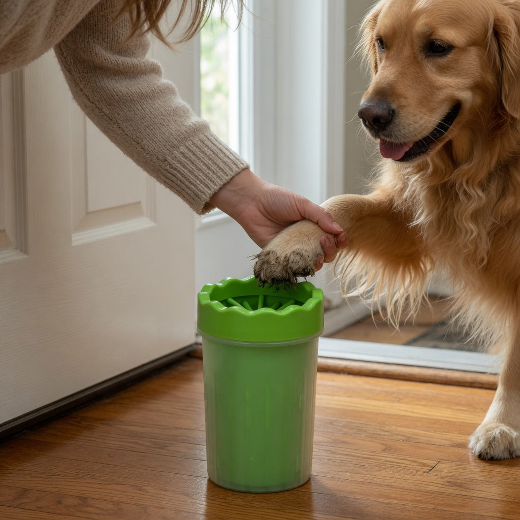 CleanPaw™ Pro Portable Paw Cleaner – Gentle Mud & Dirt Remover for Dogs & Cats