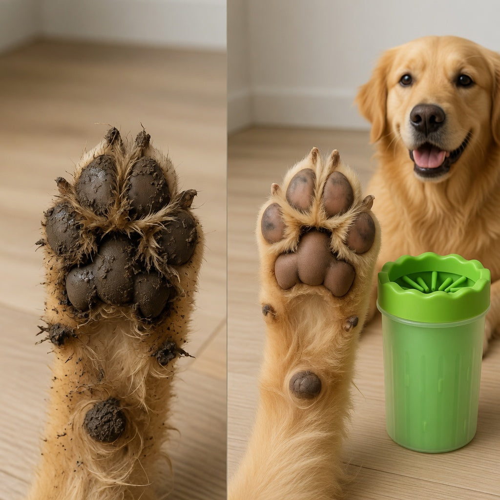 CleanPaw™ Pro Portable Paw Cleaner – Gentle Mud & Dirt Remover for Dogs & Cats